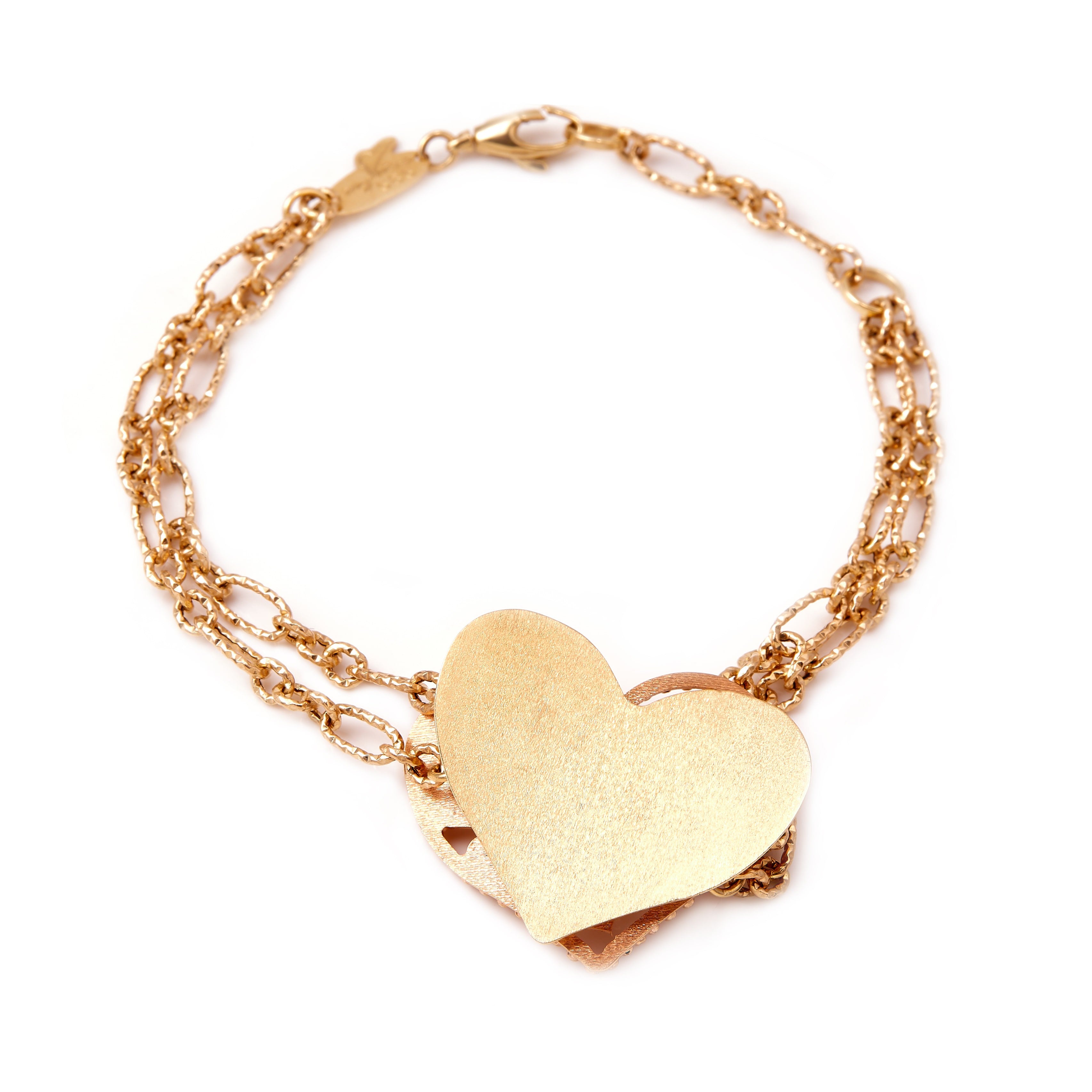 Armband aus gelbgold und roségold 14K